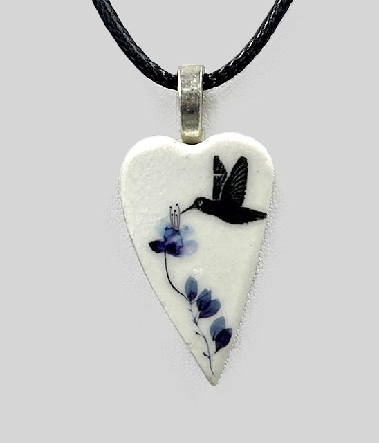 Little Heart Hummingbird Necklace